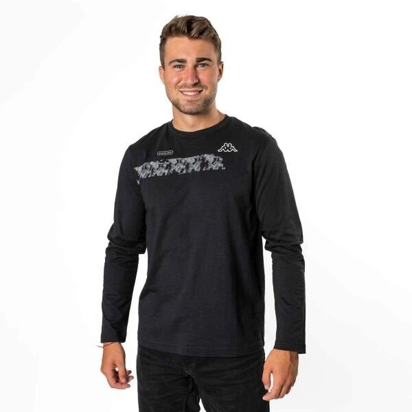 Kappa LOGO GIMME Pánské triko, černá, velikost S