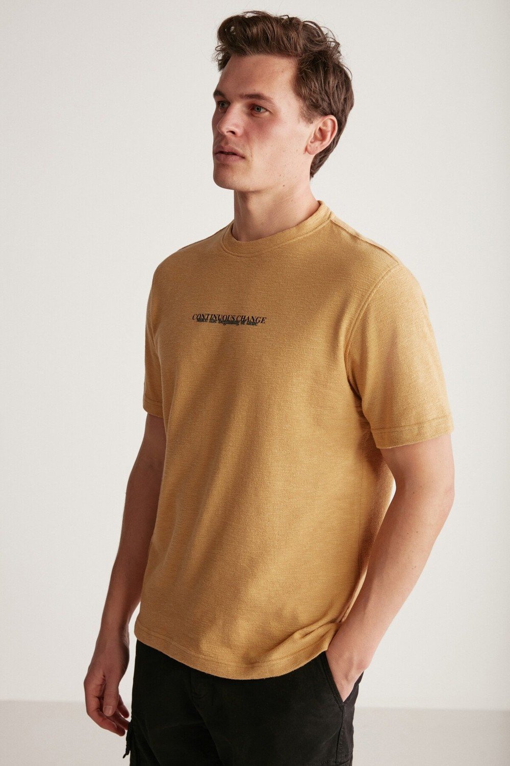 GRIMELANGE T-Shirt - Beige - Regular fit