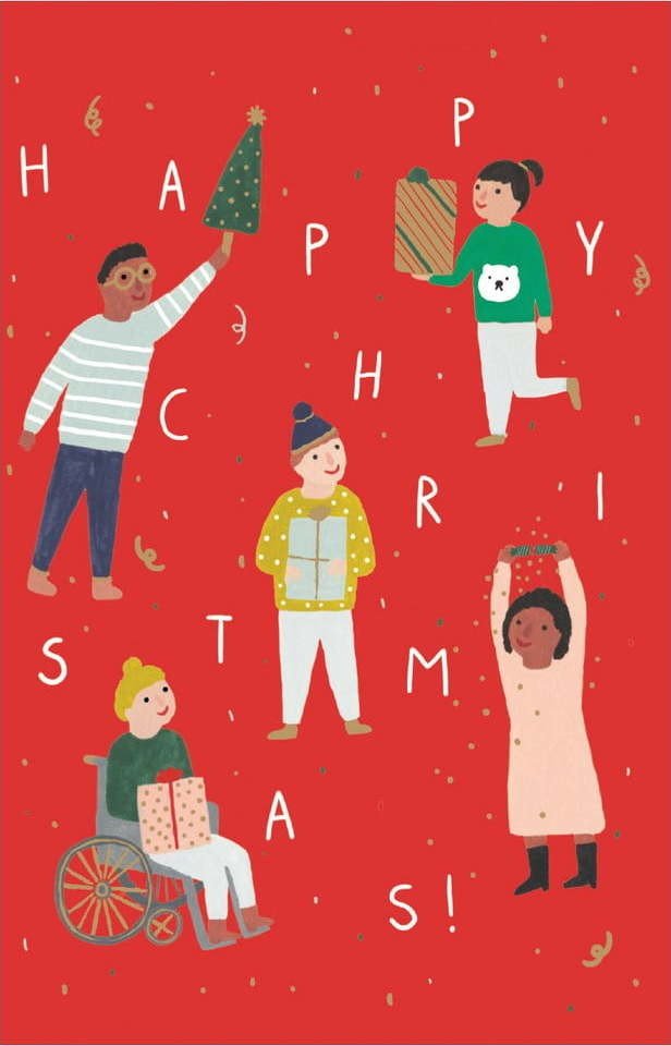 Vánoční přání v sadě 5 ks Chicago School – Roger la Borde