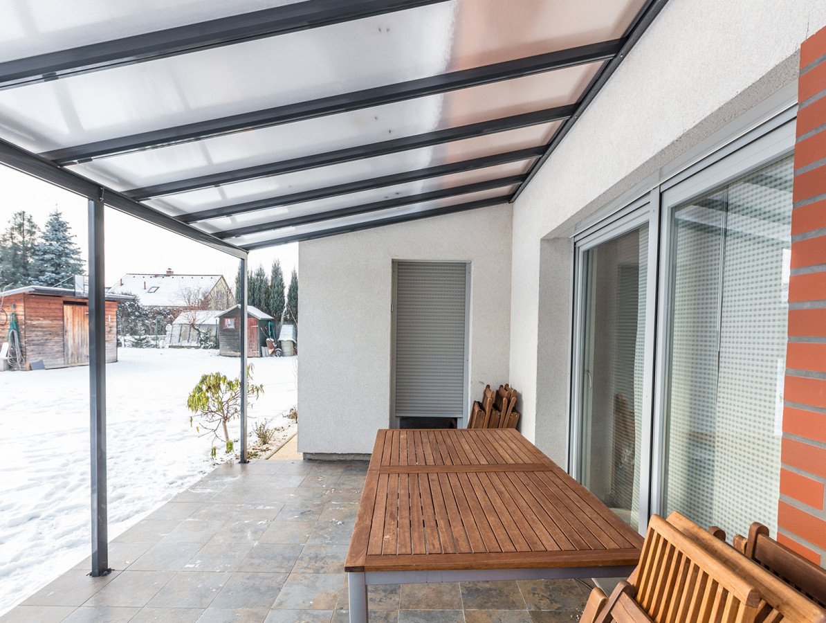 Gutta Hliníková pergola Terrassendach original 5,46 x 3,06 m - antracit