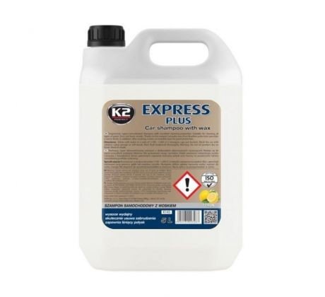 K2 EXPRESS PLUS - autošampon s voskem bílý 5L