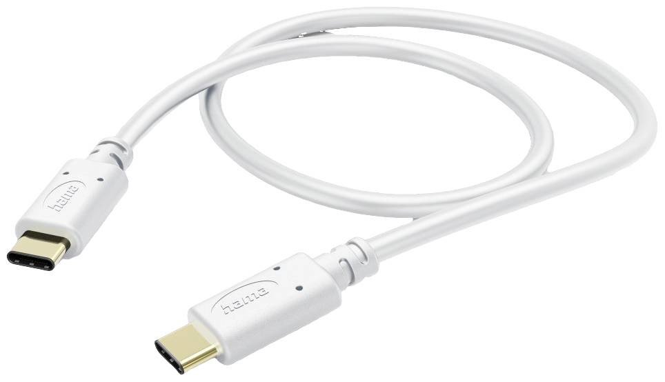 Hama Nabíjecí kabel USB USB 2.0 USB-C ® zástrčka, USB-C ® zástrčka 1.5 m bílá 00201592
