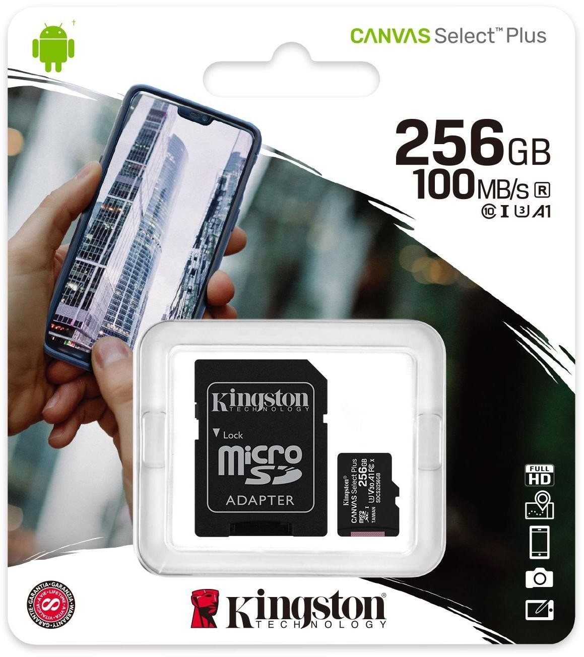 Micro Sd karta 256GB třída 10 Kingston originální