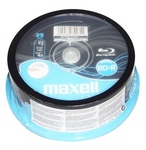 Maxell Blu-ray Bd-r 25GB pro potisk cake 25ks