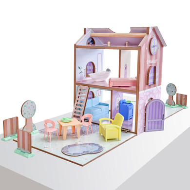 KidKraft ® Cottage - Domeček pro panenky na hraní a ukládání