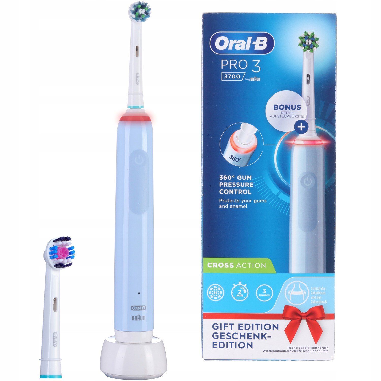 Elektrický zubní kartáček Oral-B Pro 3 3700 na zuby