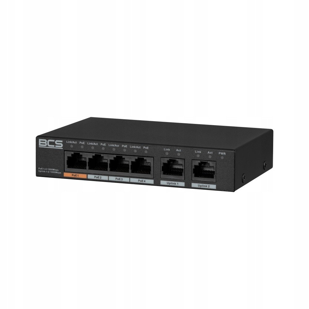 switch 6-portový 4x PoE Gigabit BCS-L-SP04G02G(2)