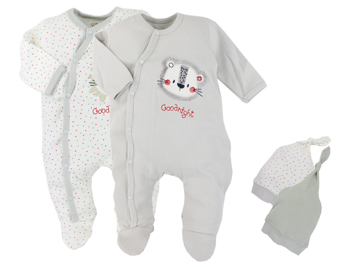 Dětský overal a čepice 2ks - šedá (Kojenecké oblečení) Velikost: 62