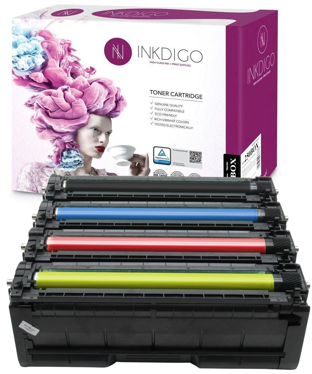 4x Zamiennik pro Ricoh SPC-250 SPC-260 SPC-261 Cmyk