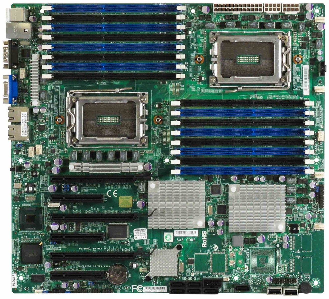 Supermicro H8DGi-F 2x G34 DDR3 PCIe Sata CSE-822