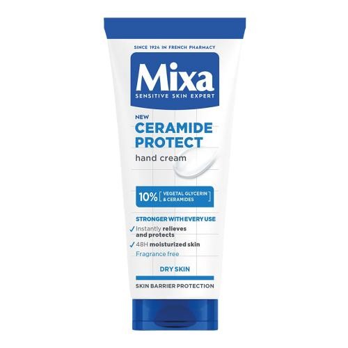 Mixa Ceramide Protect Hand Cream 100 ml ochranný a hydratační krém na ruce pro suchou pokožku pro ženy