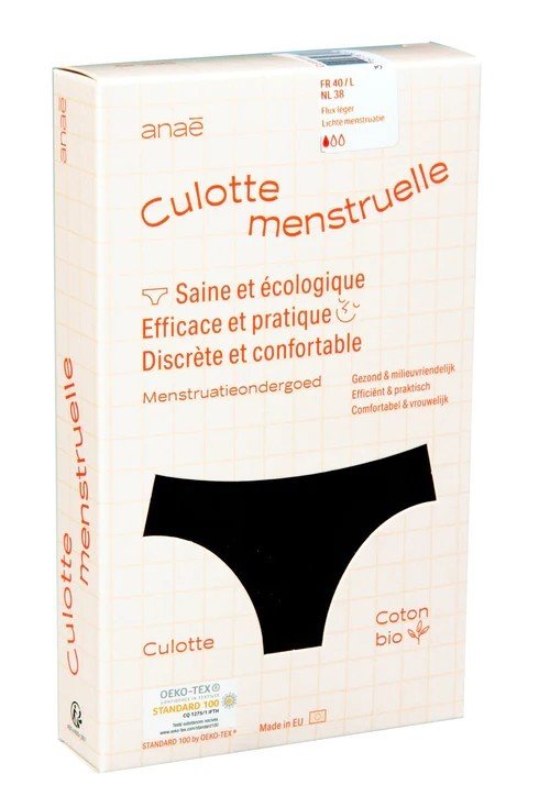 Anaé by Ecodis Menstruační kalhotky Panty na slabou menstruaci S