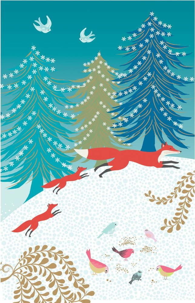 Vánoční přání v sadě 5 ks Christmas – Roger la Borde