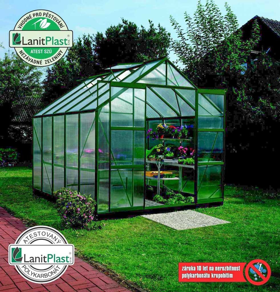 Vitavia Garden Polykarbonátový skleník VITAVIA URANUS 8300, PC 4 mm, zelený