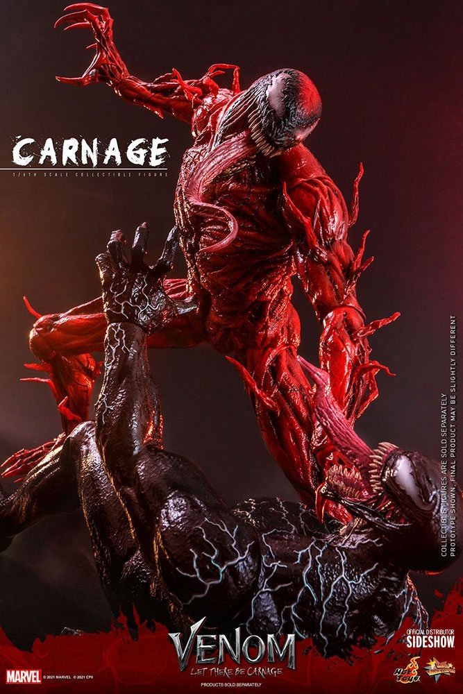 Hot Toys | Venom Let There Be Carnage - sběratelská figurka Carnage Movie Masterpiece 43 cm