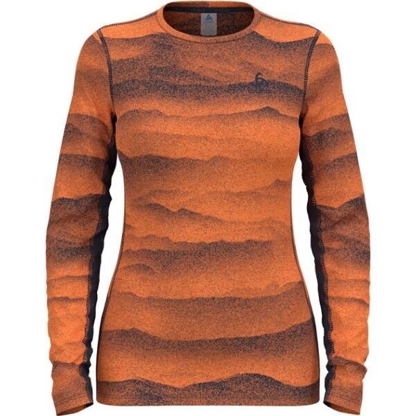 Odlo BL TOP CREW NECK L/S WHISTLER ECO Dámské funkční triko, oranžová, velikost M