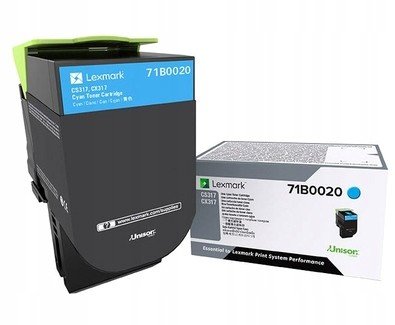 Toner Lexmark 71B0020 modrý (cyan)