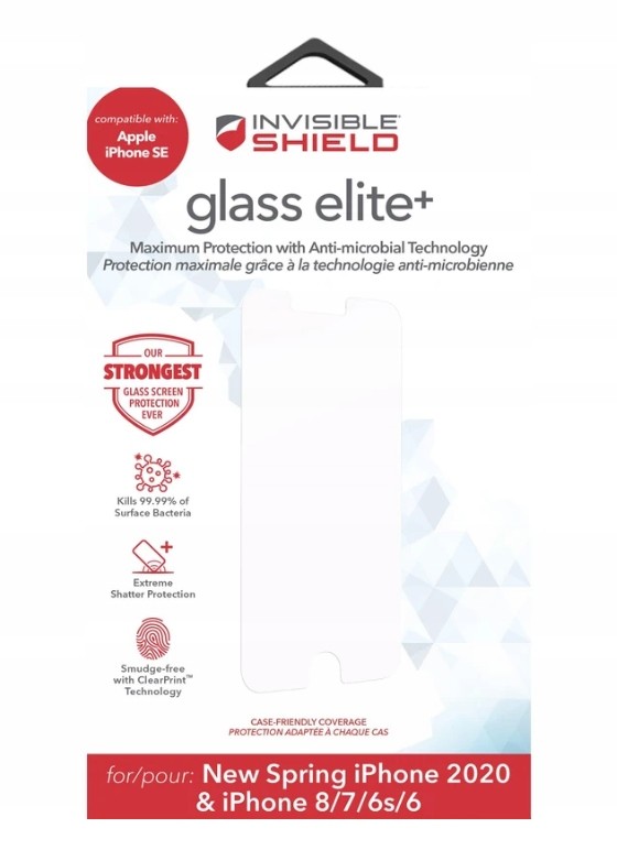 InvisibleShield Glass Elite+ pro iPhone 6/6s/7/8