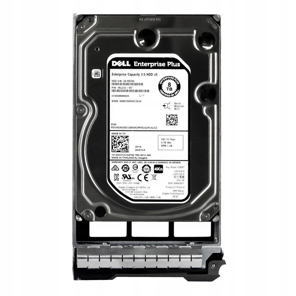 Dell 0W6YC4 8TB 7.2K 128MB SAS-3 3.5''ST8000NM0065