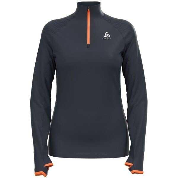 Odlo W MID LAYER 1/2 ZIP AXALP CERAMIWARM Dámská funkční střední vrstva, černá, velikost S