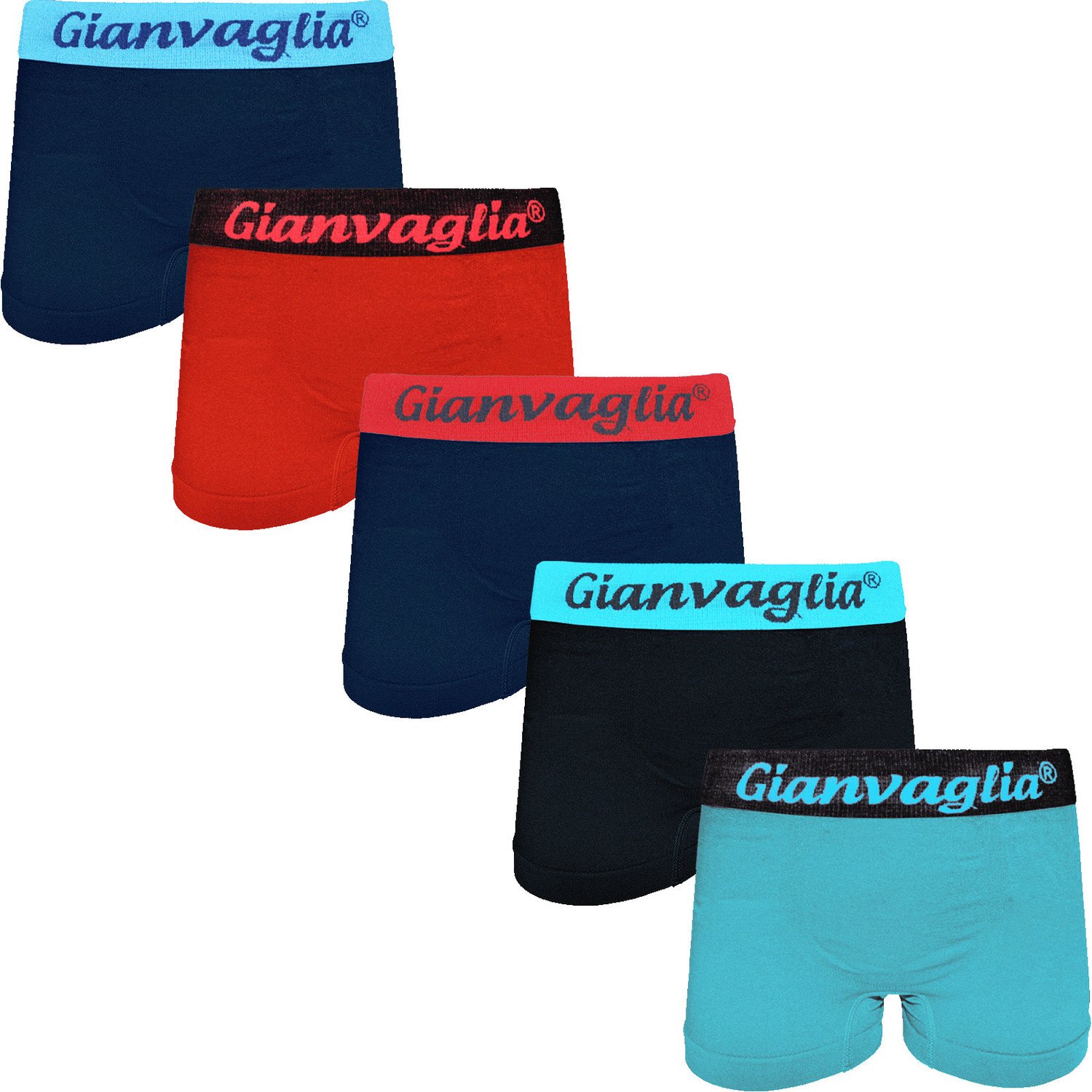 5PACK dětské boxerky Gianvaglia vícebarevné (9803) 98