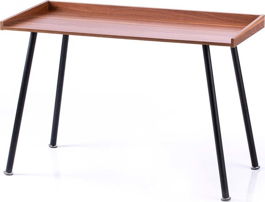Pracovní stůl s deskou v dekoru ořechového dřeva 52x115 cm Missa – Homede