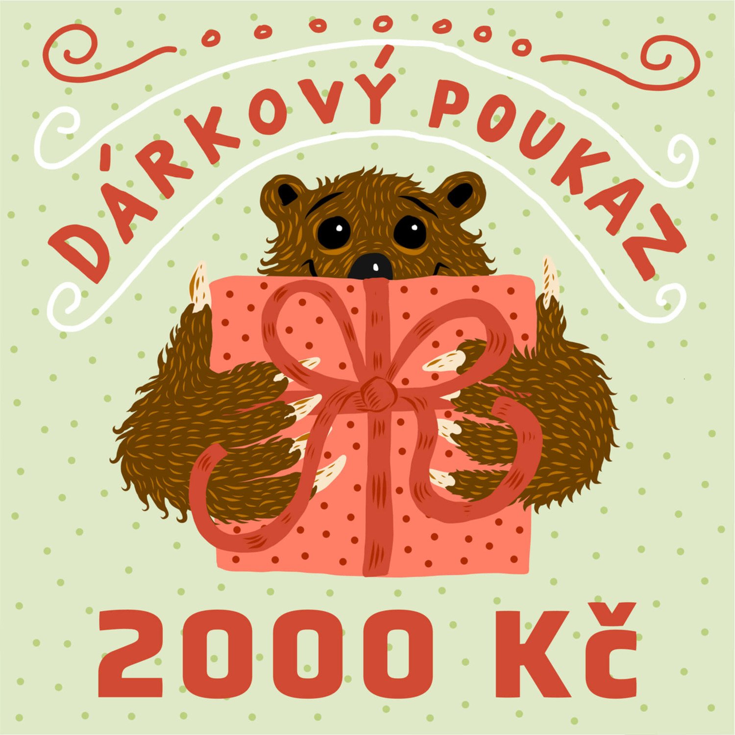 GRIZLY Dárkový elektronický poukaz 2000 Kč