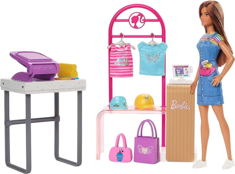 Mattel Barbie Módní design studio s panenkou HKT78