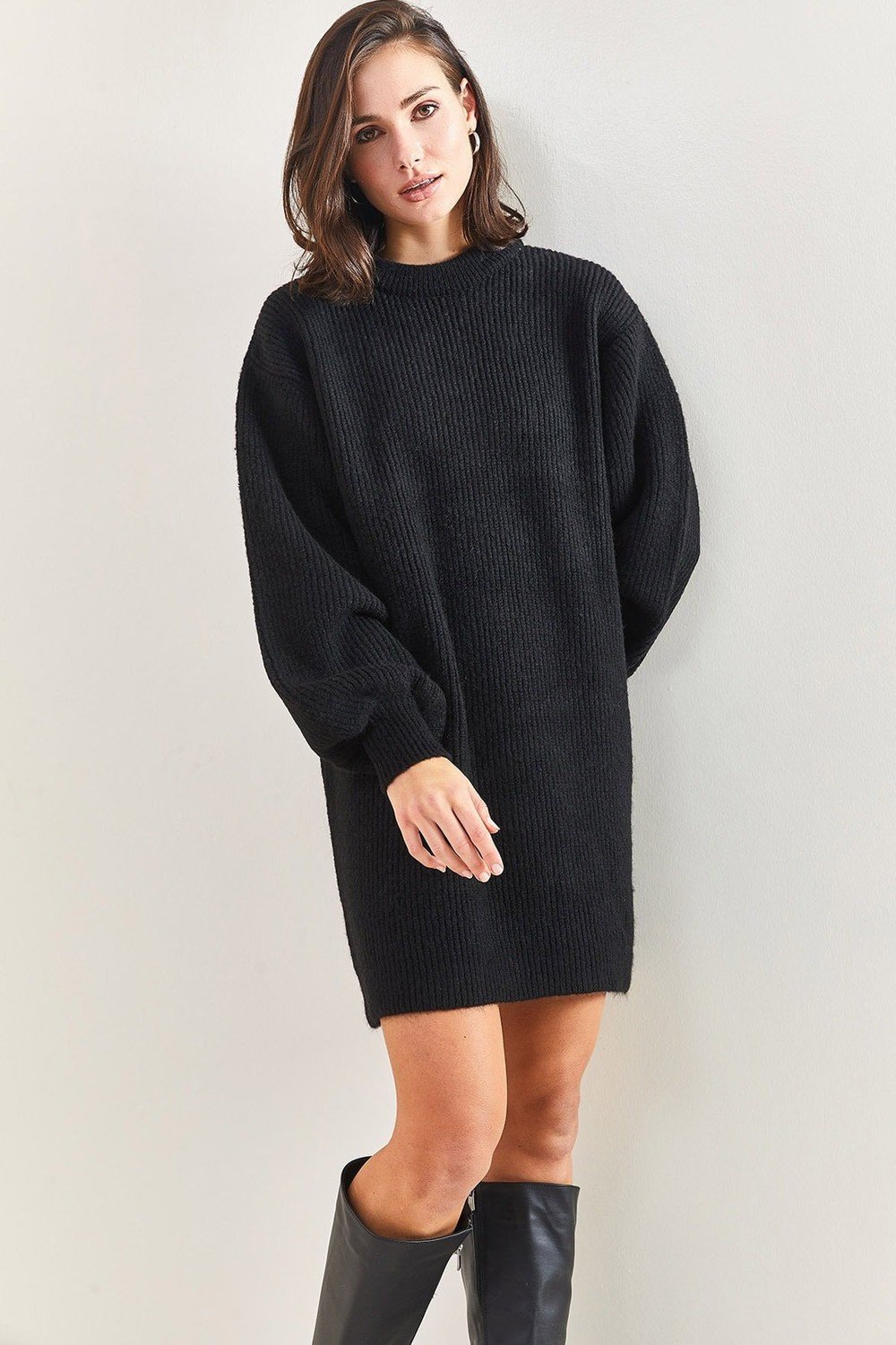 Bianco Lucci Tunic - Black - Relaxed fit