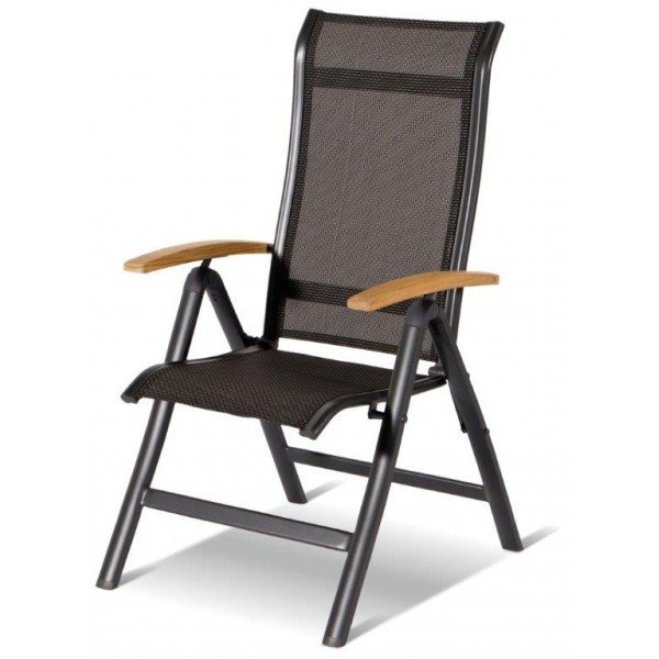 Hartman Zahradní křeslo ALICE s teakovými područkami, polohovatelné