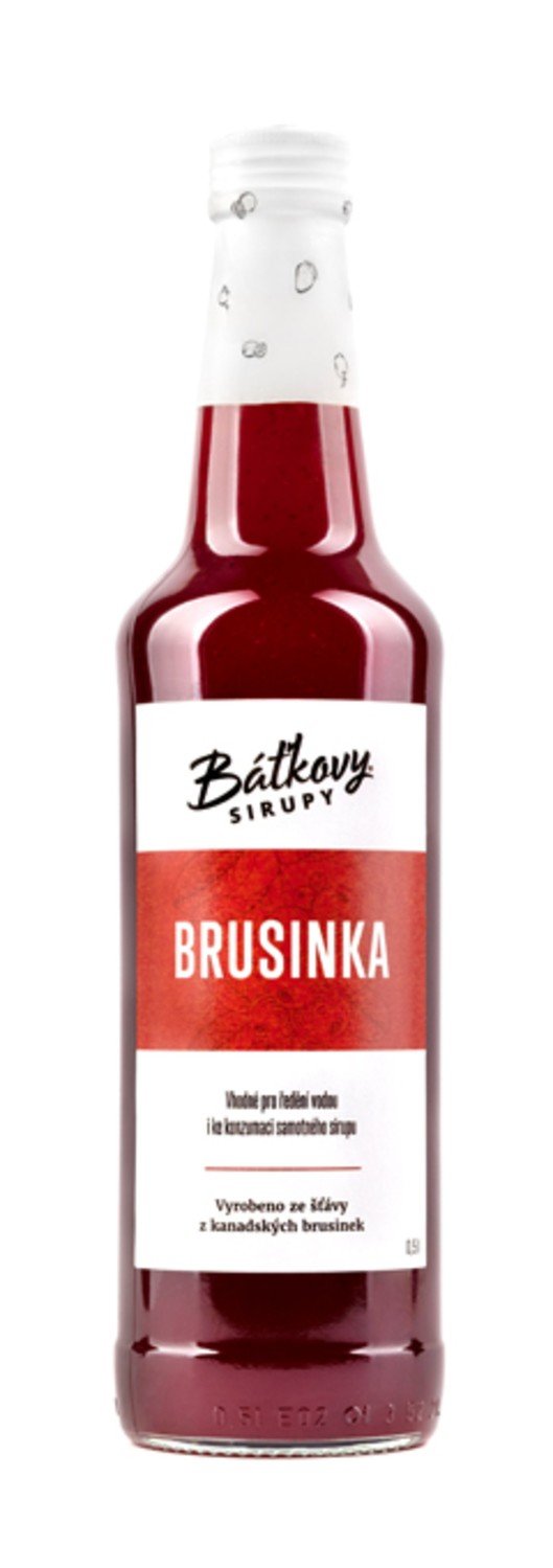 Báťkovy sirupy Brusinkový sirup 500 ml