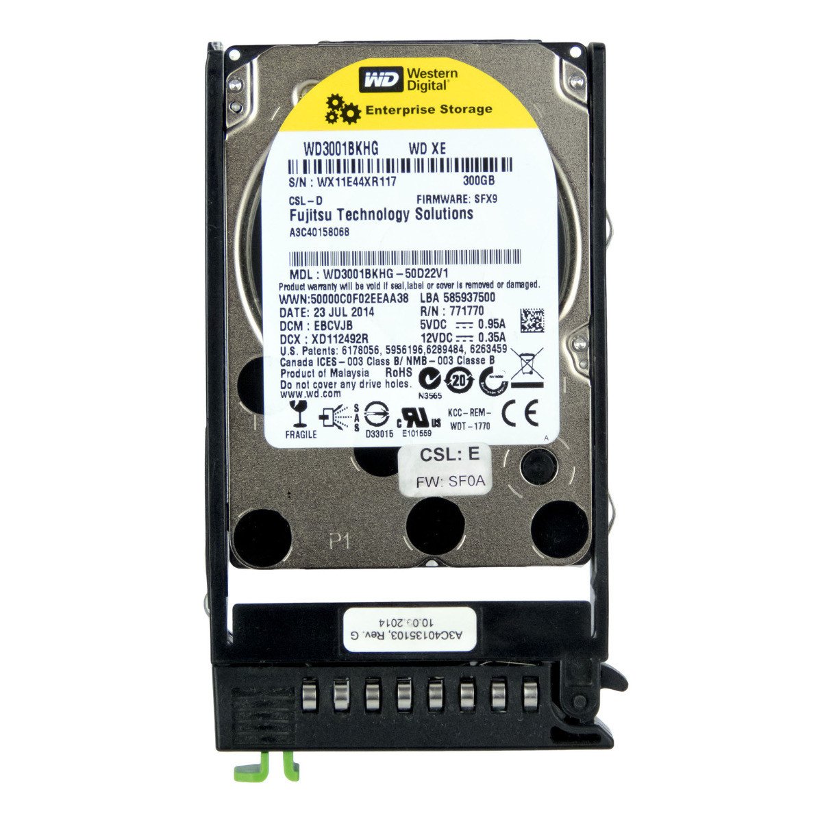 Fujitsu A3C40158068 300GB 10K SAS-2 2.5 WD3001BKHG