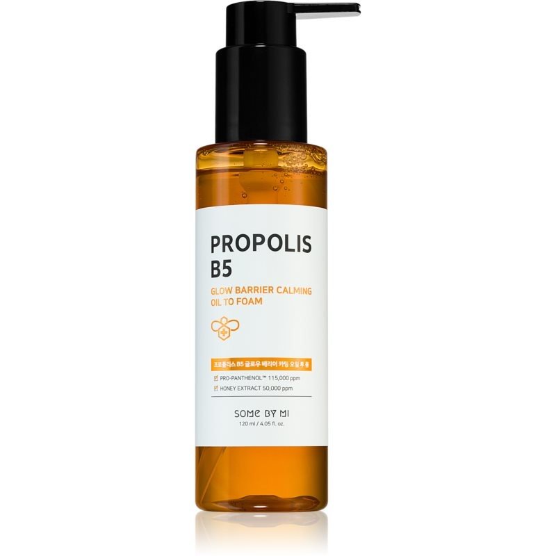 Some By Mi Propolis B5 Glow Barrier zklidňující čisticí olej pro citlivou pleť 120 ml