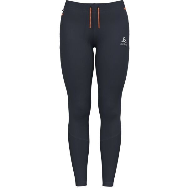 Odlo AXALP WINTER Dámské běžecké elastické kalhoty, tmavě šedá, velikost XS