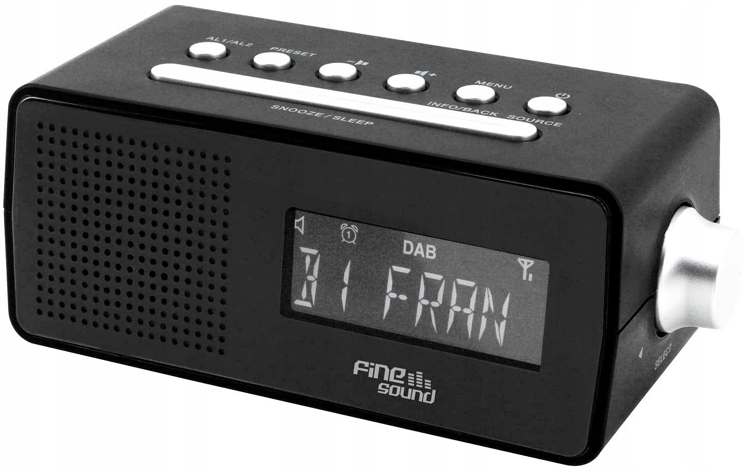FineSound FS1DAB+ radiobudík velké číslice