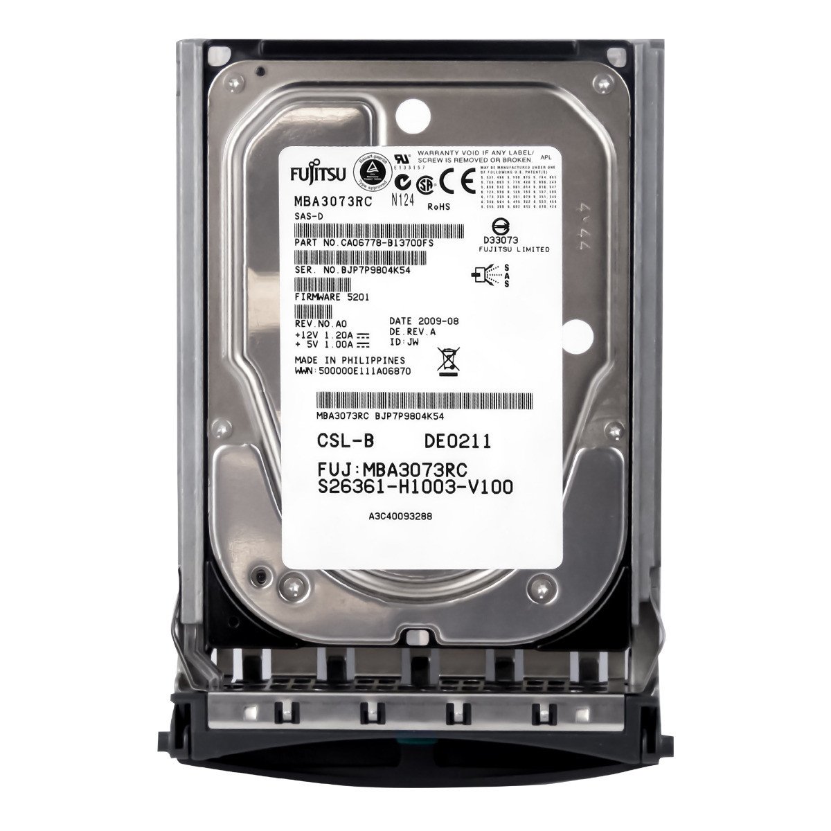 Fujitsu A3C40093288 73GB 15K Sas 3.5'' MBA3073RC