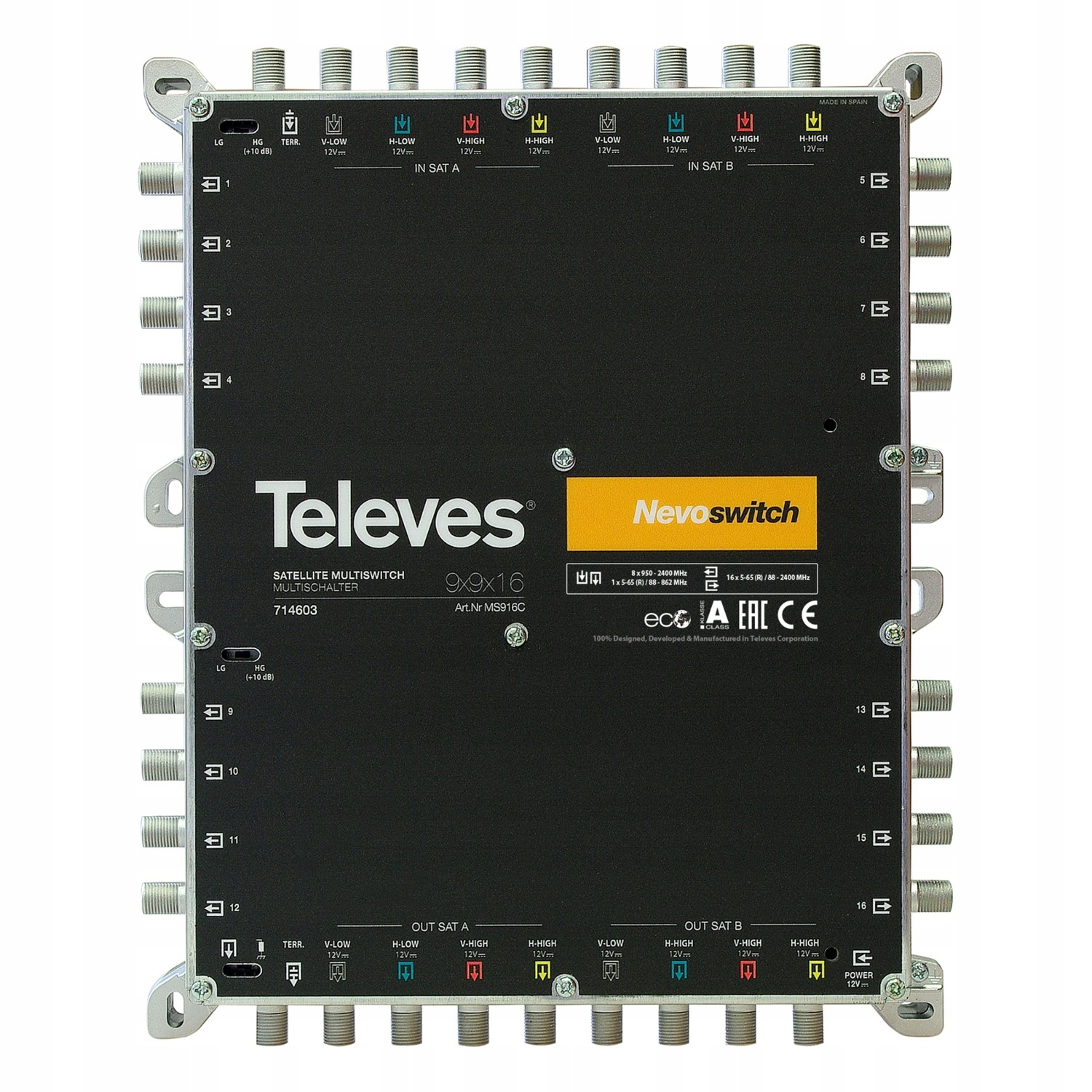 Multipřepínač MS9X9X16C Televes Nevoswitch 714603