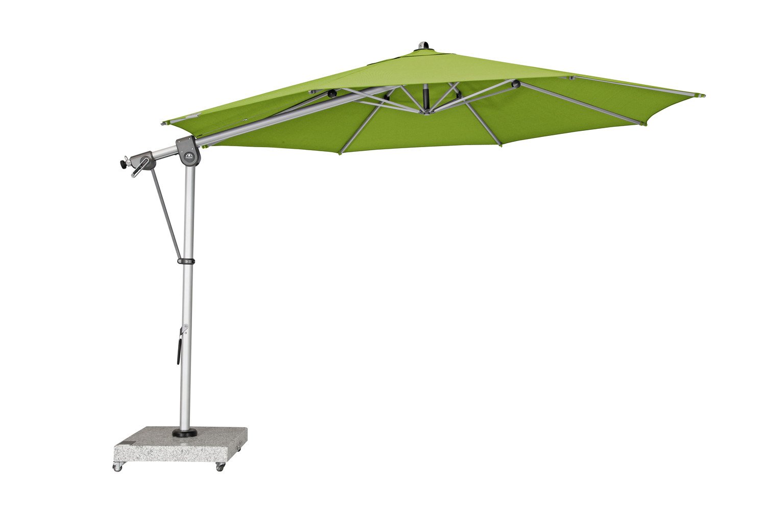 Zahradní výkyvný slunečník s boční tyčí Doppler EXPERT 350P, zelená