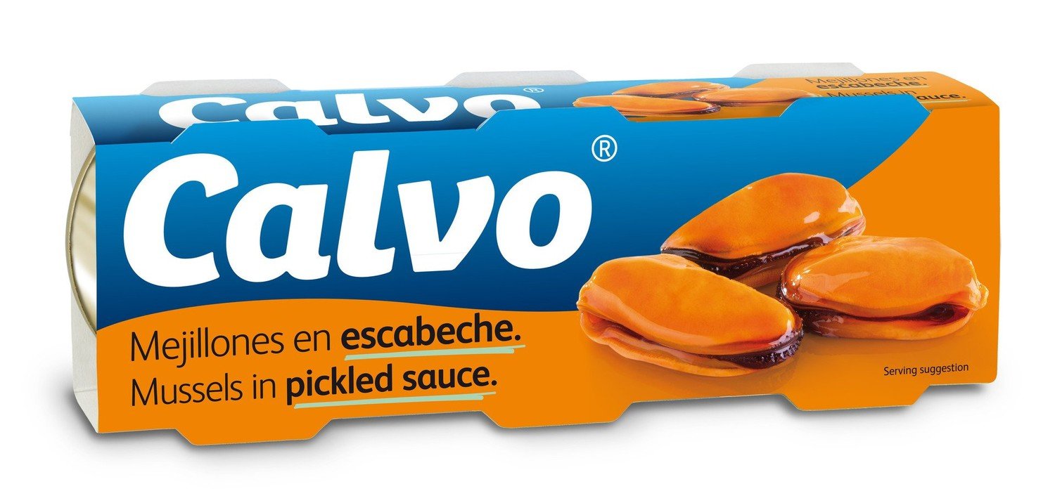 Calvo Mušle v marinádě 3x80 g