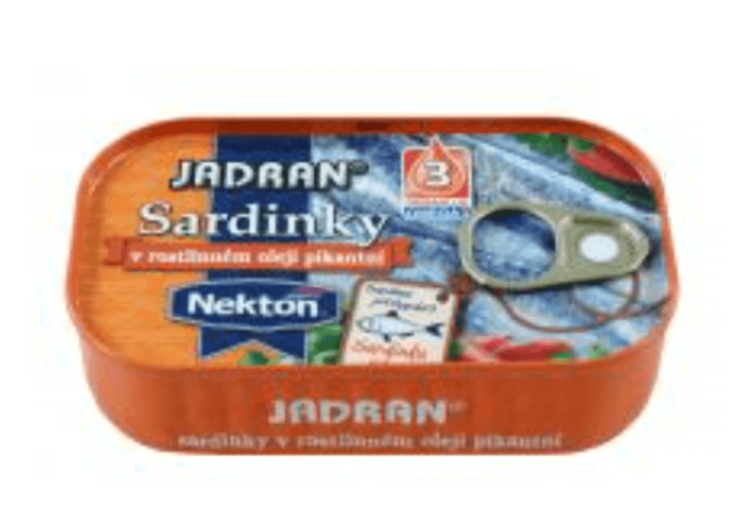 Jadran Sardinky v rostlinném oleji pikantní 125 g