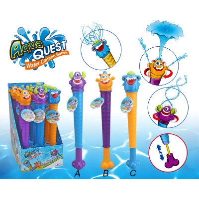 Vodní dělo rotační příšerky 46 cm - fialová hlava