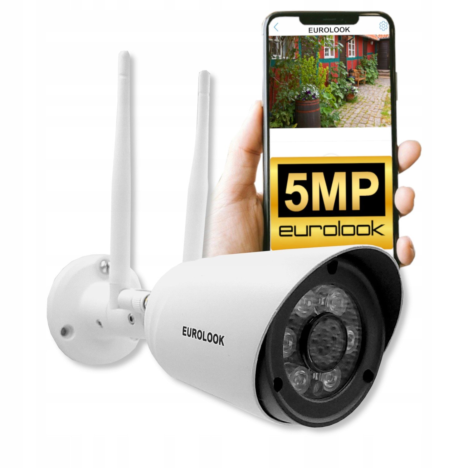 Venkovní Ip Wifi Kamera Bezdrátová 5MP Audio