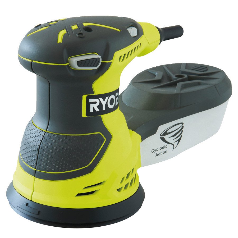 Excentrická bruska RYOBI ROS300A + 20 brusných papírů