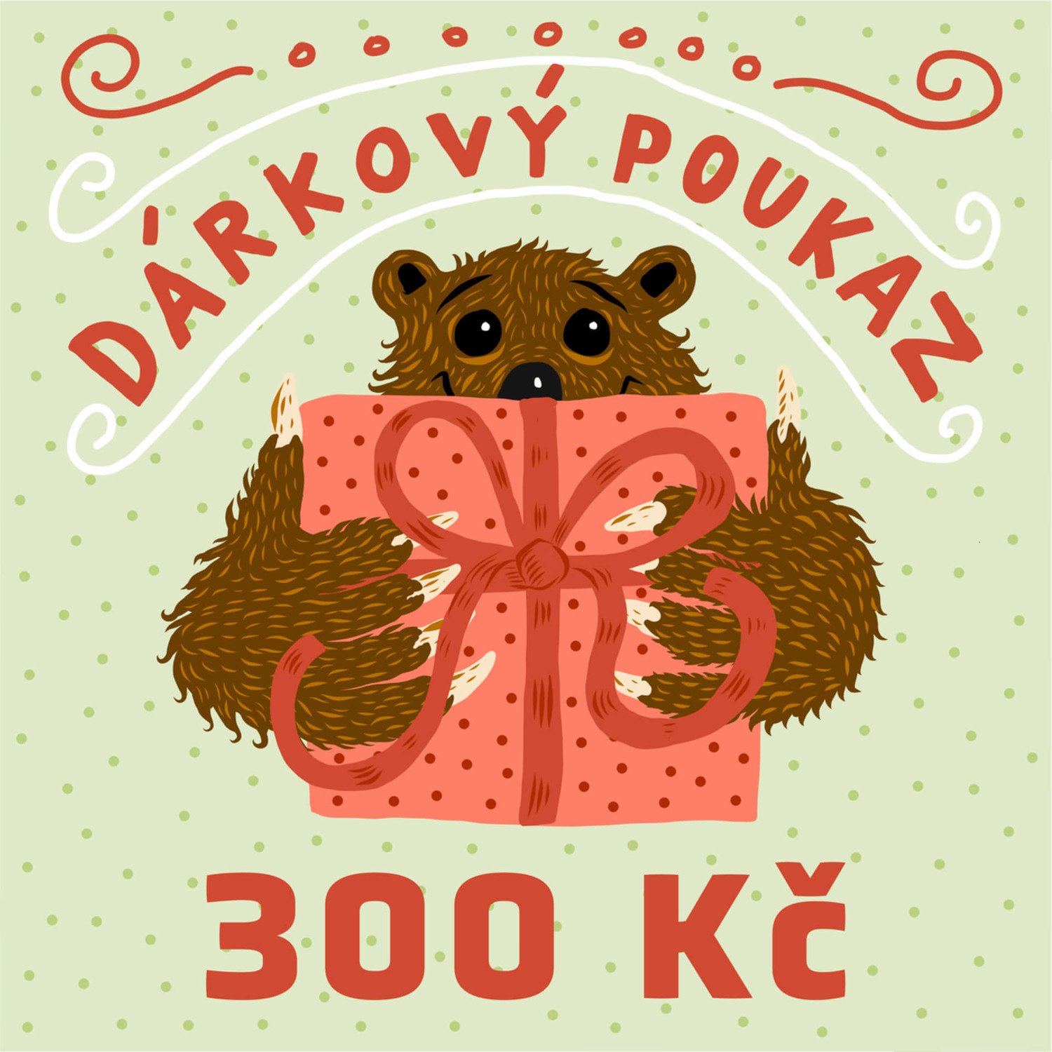 GRIZLY Dárkový elektronický poukaz 300 Kč