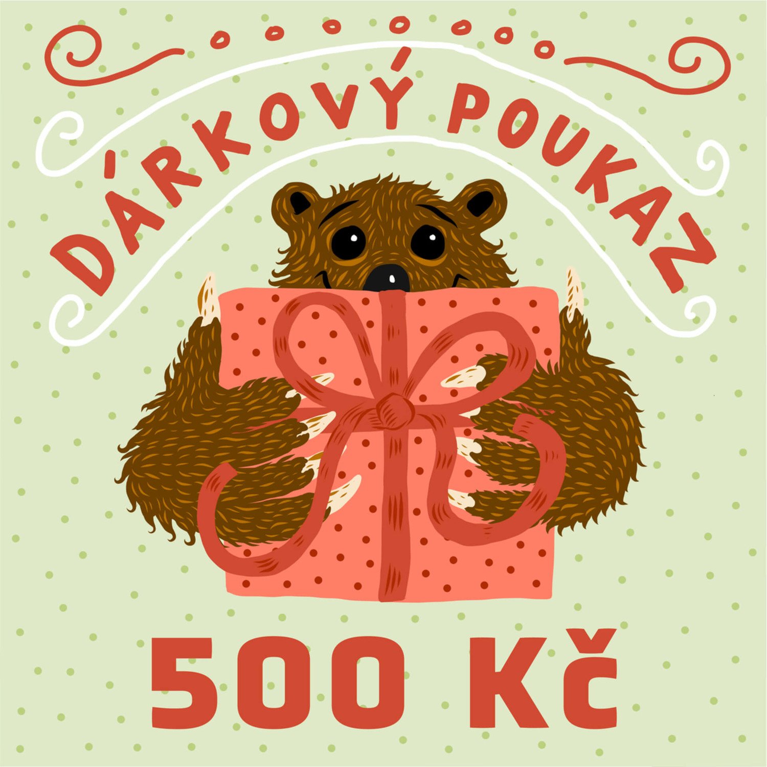 GRIZLY Dárkový elektronický poukaz 500 Kč