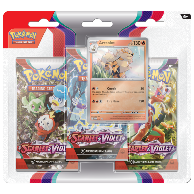 Pokémon TCG: SV01 - 3 Blister Booster - Arcanine