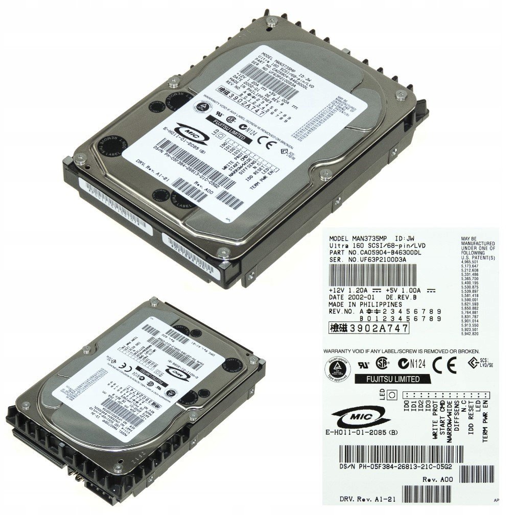 Dell 05F384 73 Gb 10 000 ot./min Scsi U160 68-PIN