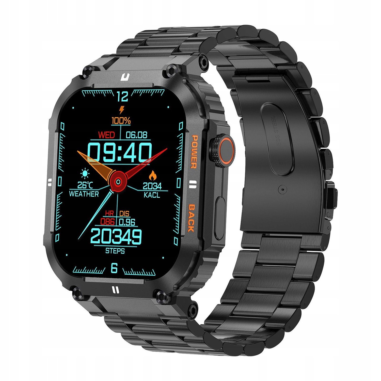Chytré hodinky Gravity GT6-2 černé
