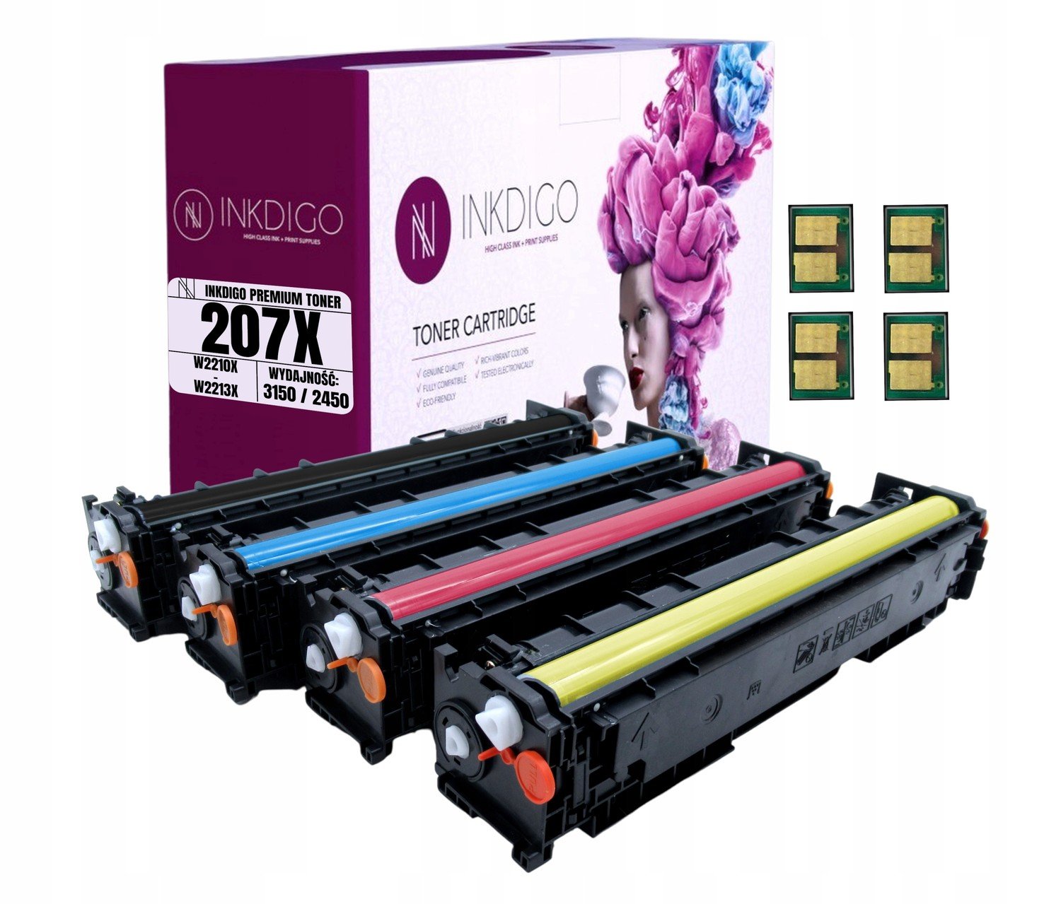 Tonery 207X do tiskárny Hp M255nw M283fdn Chip