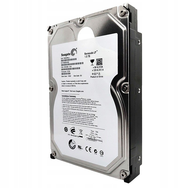 Seagate 1,5TB ST31500541AS 32MB 5,9K Sata II 3,5''